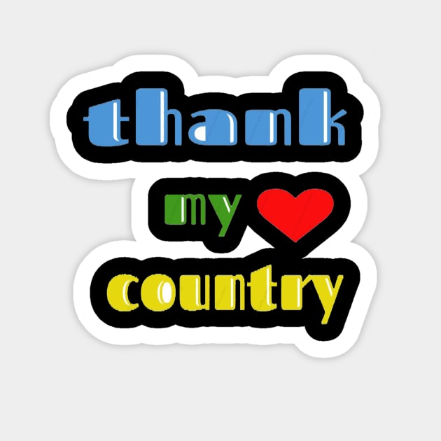 thank my country Sticker by hamzaben